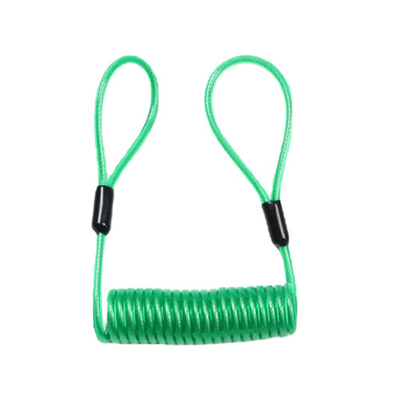 Los lazos dobles plásticos atan con alambre el verde de Lanyard Tool Drop Prevention Bungee de la bobina