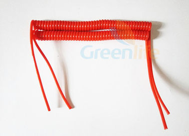 resistencia de agua de encargo de la correa de la seguridad del espiral del cable en espiral del cordón de la PU de 4.0m m