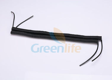 Cable en espiral de encargo del alambre estirable fuerte para el peso ligero terminal del extremo