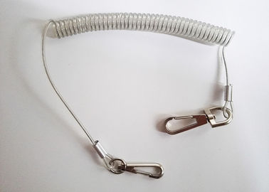 Bobina Lanyard Plastic Hook String Loop del alambre del color de Pantone con dos extremos