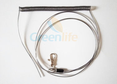 Cola modificada para requisitos particulares del extremo el 1M de la garra una de Lobester del cable de la bobina del alambre del espiral de la primavera