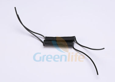 Acollador elástico de encargo negro con la cola, acollador retractable resistente de la bobina 8,0 milímetros