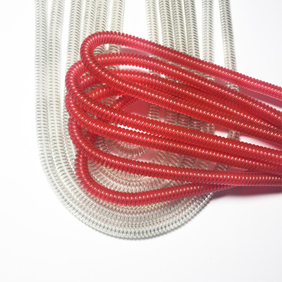1M de expansión de bobina cordón de pesca al aire libre de alambre de acero anti-pérdida cuerdas de resorte